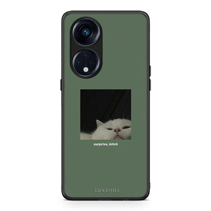 Θήκη Oppo A98 Bitch Surprise από τη Smartfits με σχέδιο στο πίσω μέρος και μαύρο περίβλημα | Oppo A98 Bitch Surprise Case with Colorful Back and Black Bezels