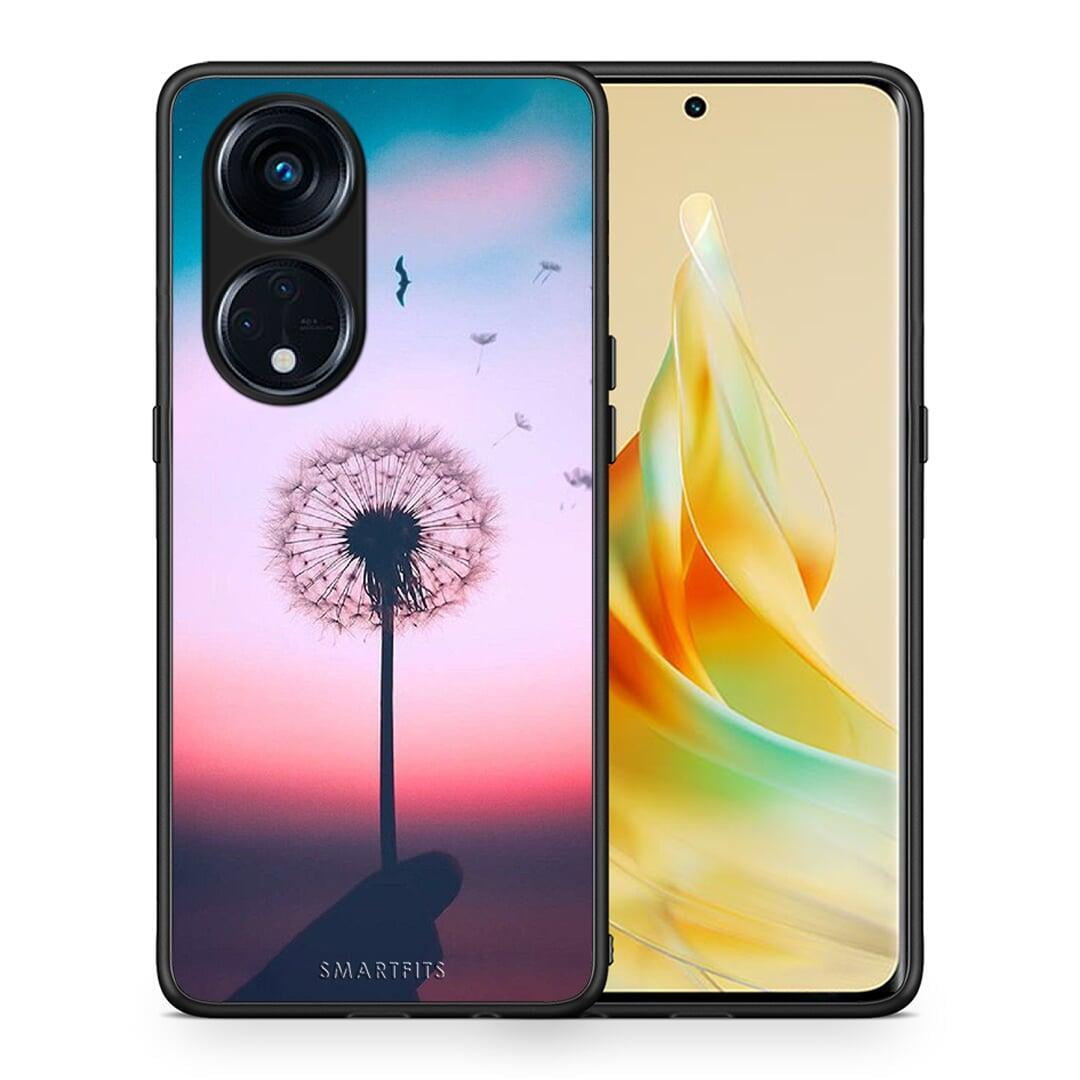 Θήκη Oppo A98 Boho Wish από τη Smartfits με σχέδιο στο πίσω μέρος και μαύρο περίβλημα | Oppo A98 Boho Wish Case with Colorful Back and Black Bezels