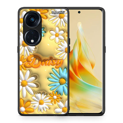 Θήκη Oppo Reno8T 5G / A1 Pro Bubble Daisies από τη Smartfits με σχέδιο στο πίσω μέρος και μαύρο περίβλημα | Oppo Reno8T 5G / A1 Pro Bubble Daisies Case with Colorful Back and Black Bezels