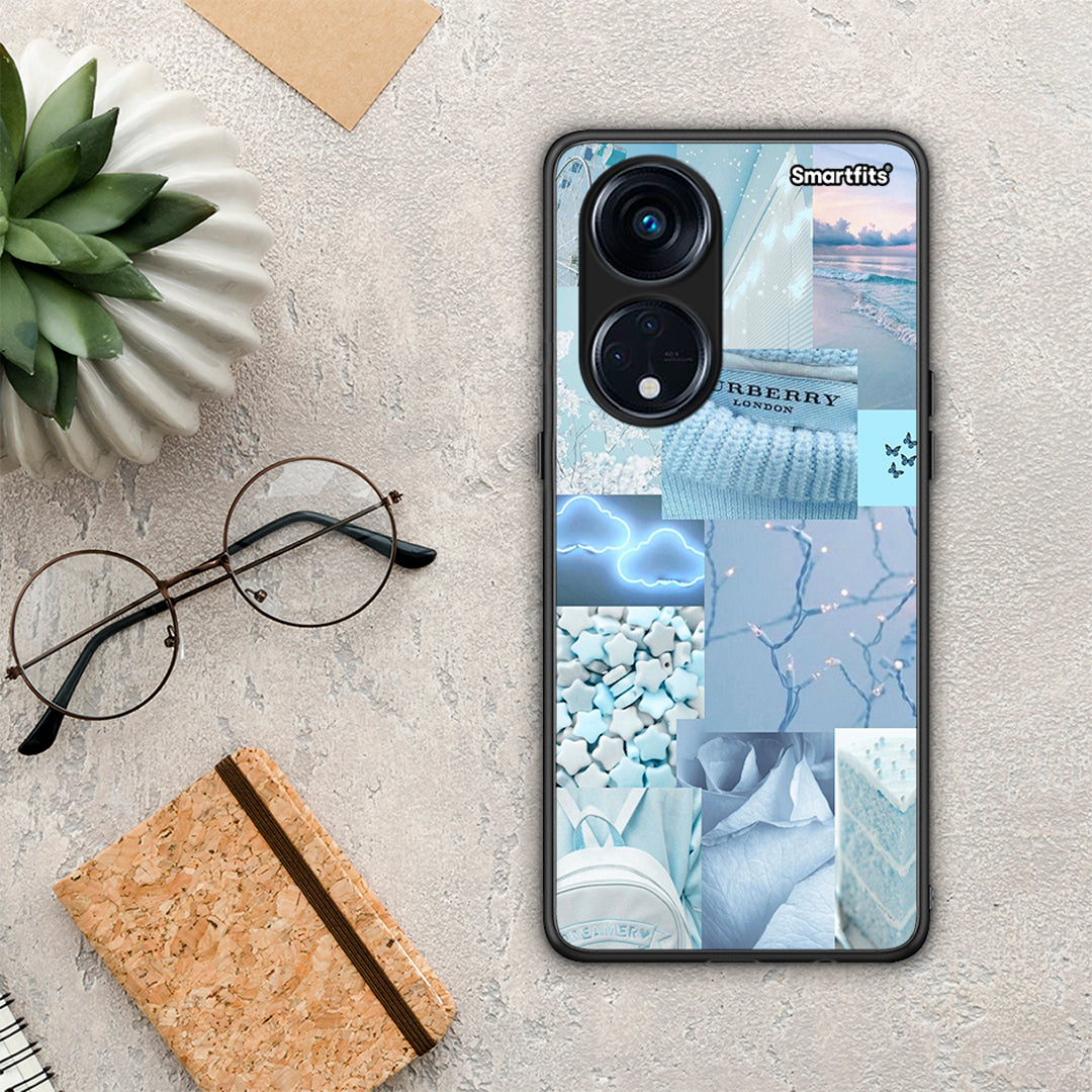 Θήκη Oppo Reno8T 5G / A1 Pro Ciel Aesthetic Collage από τη Smartfits με σχέδιο στο πίσω μέρος και μαύρο περίβλημα | Oppo Reno8T 5G / A1 Pro Ciel Aesthetic Collage Case with Colorful Back and Black Bezels
