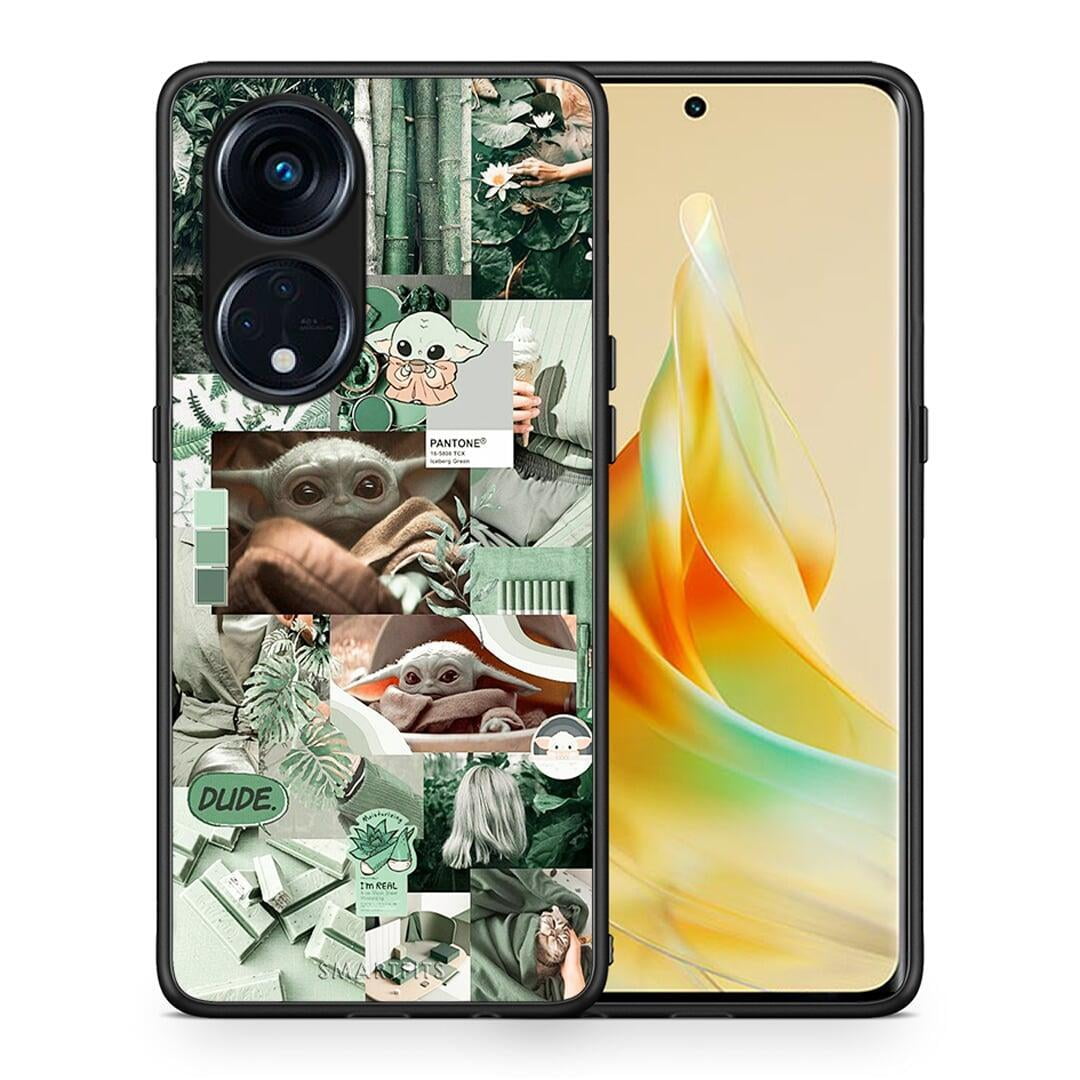 Θήκη Oppo A98 Collage Dude από τη Smartfits με σχέδιο στο πίσω μέρος και μαύρο περίβλημα | Oppo A98 Collage Dude Case with Colorful Back and Black Bezels