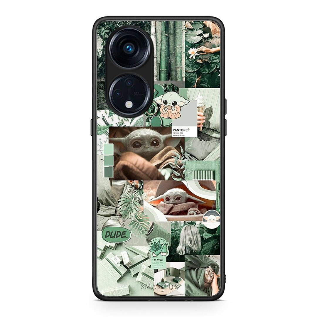 Θήκη Oppo A98 Collage Dude από τη Smartfits με σχέδιο στο πίσω μέρος και μαύρο περίβλημα | Oppo A98 Collage Dude Case with Colorful Back and Black Bezels