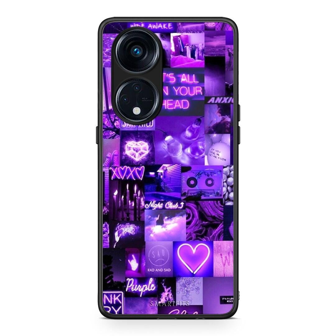 Θήκη Oppo A98 Collage Stay Wild από τη Smartfits με σχέδιο στο πίσω μέρος και μαύρο περίβλημα | Oppo A98 Collage Stay Wild Case with Colorful Back and Black Bezels