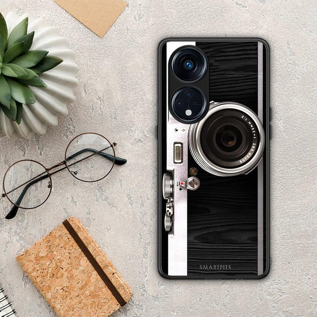 Θήκη Oppo A98 Emily In Paris από τη Smartfits με σχέδιο στο πίσω μέρος και μαύρο περίβλημα | Oppo A98 Emily In Paris Case with Colorful Back and Black Bezels