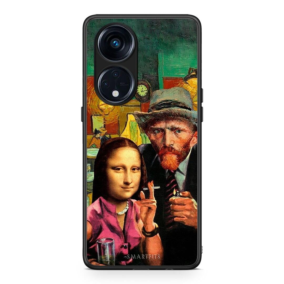 Θήκη Oppo A98 Funny Art από τη Smartfits με σχέδιο στο πίσω μέρος και μαύρο περίβλημα | Oppo A98 Funny Art Case with Colorful Back and Black Bezels