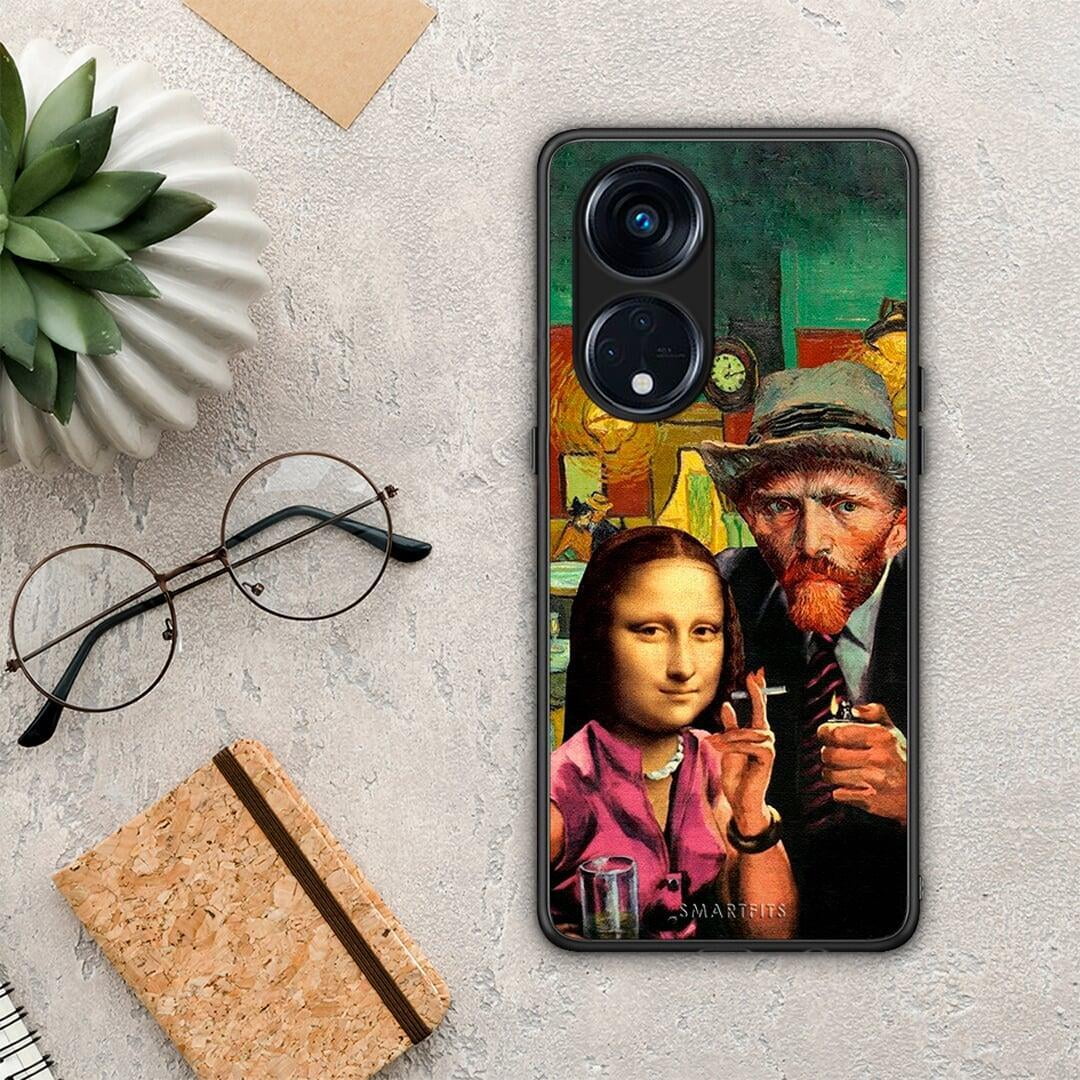 Θήκη Oppo A98 Funny Art από τη Smartfits με σχέδιο στο πίσω μέρος και μαύρο περίβλημα | Oppo A98 Funny Art Case with Colorful Back and Black Bezels