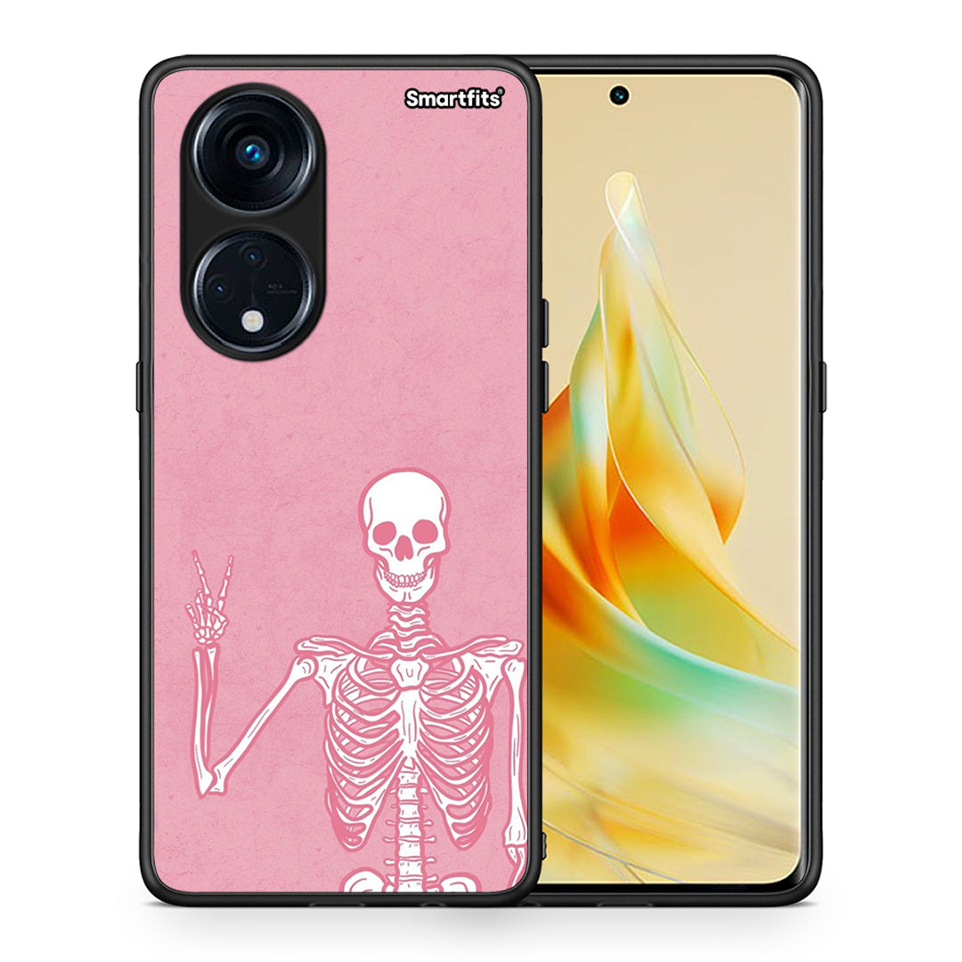 Θήκη Oppo A98 Halloween Motivation από τη Smartfits με σχέδιο στο πίσω μέρος και μαύρο περίβλημα | Oppo A98 Halloween Motivation Case with Colorful Back and Black Bezels