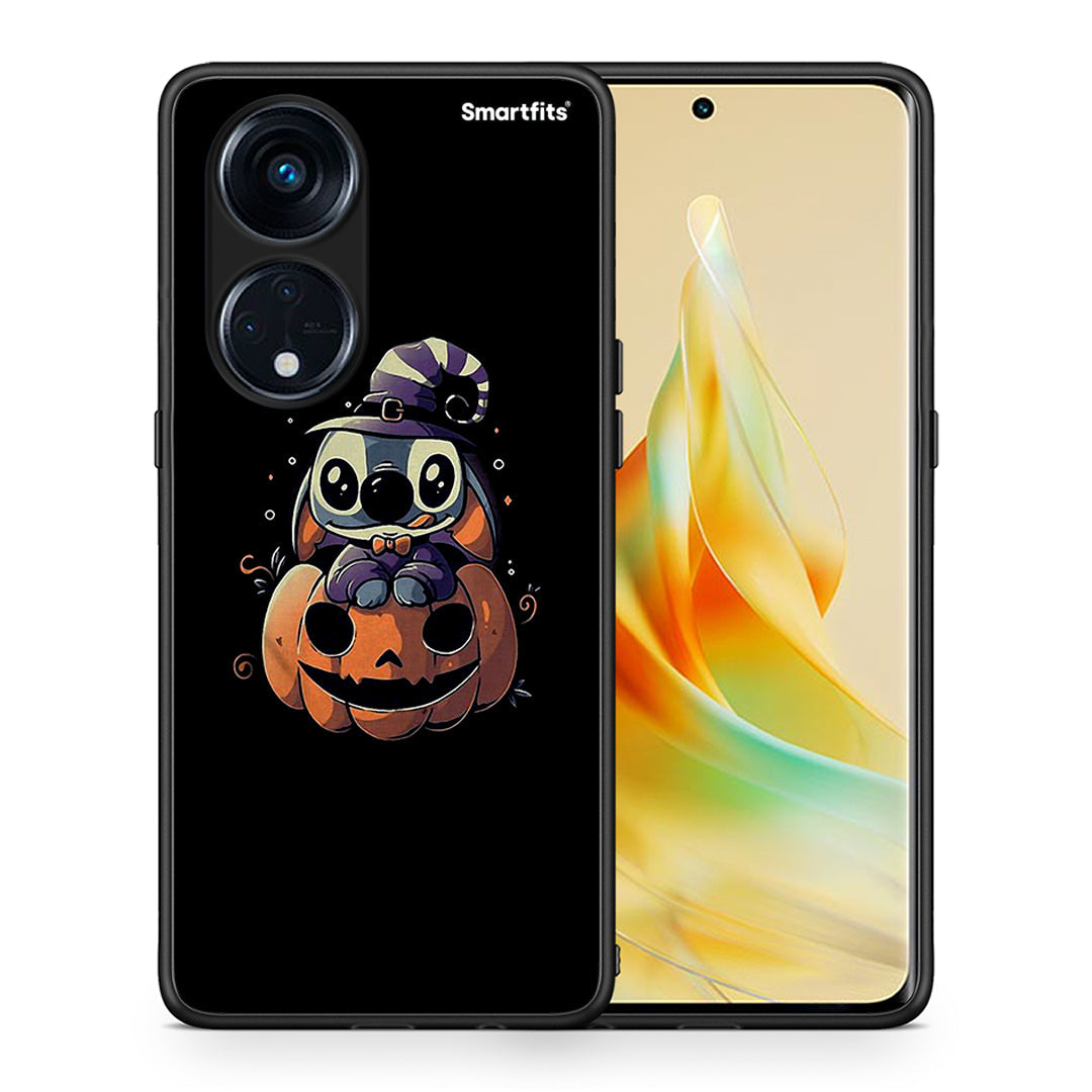 Θήκη Oppo A98 Halloween Stitch από τη Smartfits με σχέδιο στο πίσω μέρος και μαύρο περίβλημα | Oppo A98 Halloween Stitch Case with Colorful Back and Black Bezels