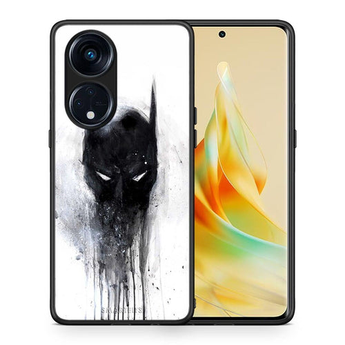 Θήκη Oppo A98 Hero Paint Bat από τη Smartfits με σχέδιο στο πίσω μέρος και μαύρο περίβλημα | Oppo A98 Hero Paint Bat Case with Colorful Back and Black Bezels