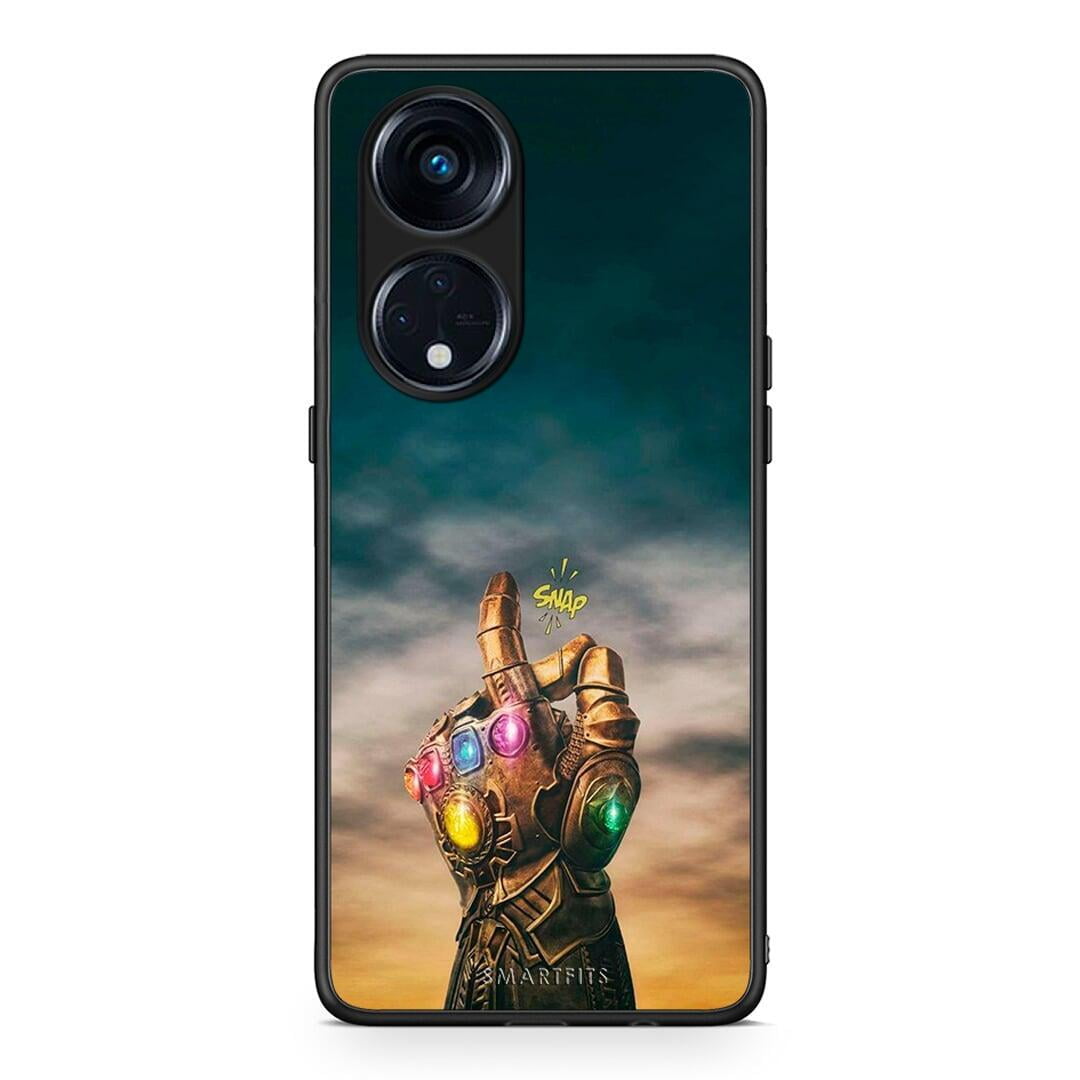 Θήκη Oppo A98 Infinity Snap από τη Smartfits με σχέδιο στο πίσω μέρος και μαύρο περίβλημα | Oppo A98 Infinity Snap Case with Colorful Back and Black Bezels