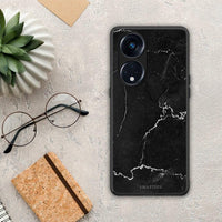 Thumbnail for Θήκη Oppo A98 Marble Black από τη Smartfits με σχέδιο στο πίσω μέρος και μαύρο περίβλημα | Oppo A98 Marble Black Case with Colorful Back and Black Bezels