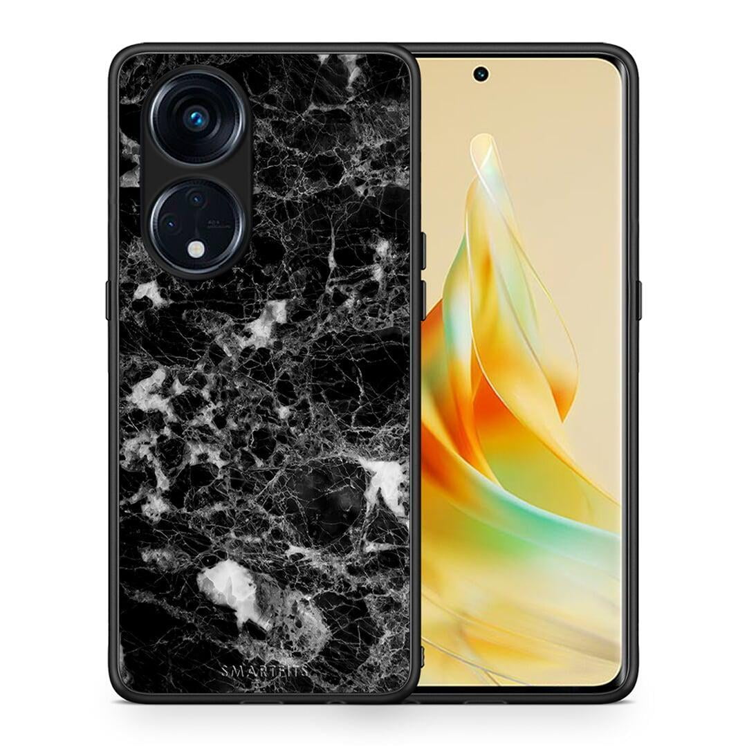 Θήκη Oppo A98 Marble Male από τη Smartfits με σχέδιο στο πίσω μέρος και μαύρο περίβλημα | Oppo A98 Marble Male Case with Colorful Back and Black Bezels