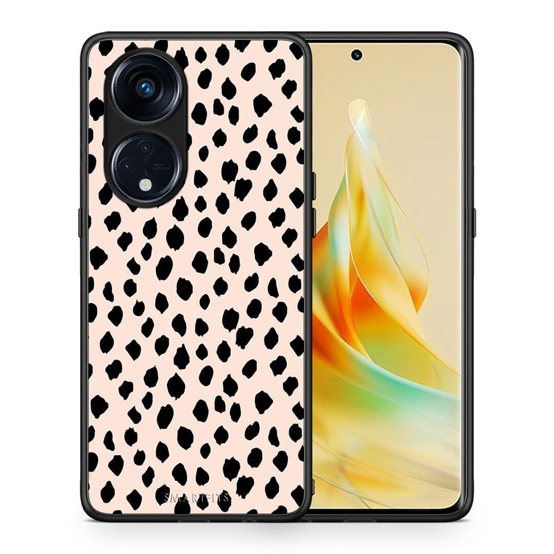 Θήκη Oppo A98 New Polka Dots από τη Smartfits με σχέδιο στο πίσω μέρος και μαύρο περίβλημα | Oppo A98 New Polka Dots Case with Colorful Back and Black Bezels