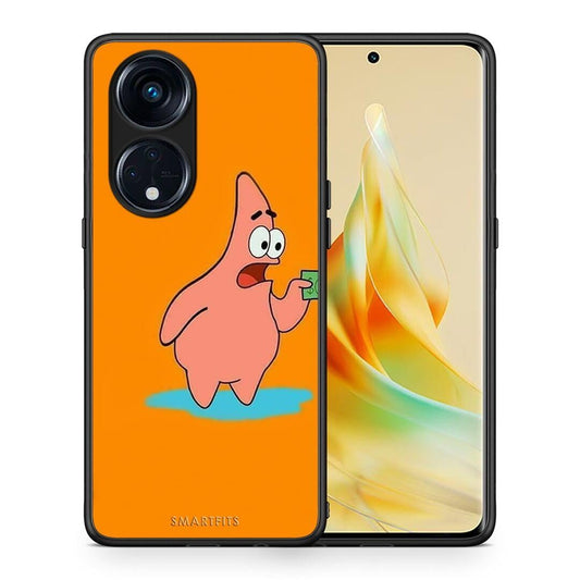 Θήκη Oppo A98 No Money 1 από τη Smartfits με σχέδιο στο πίσω μέρος και μαύρο περίβλημα | Oppo A98 No Money 1 Case with Colorful Back and Black Bezels