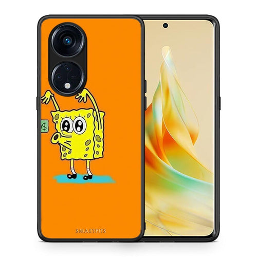 Θήκη Oppo A98 No Money 2 από τη Smartfits με σχέδιο στο πίσω μέρος και μαύρο περίβλημα | Oppo A98 No Money 2 Case with Colorful Back and Black Bezels
