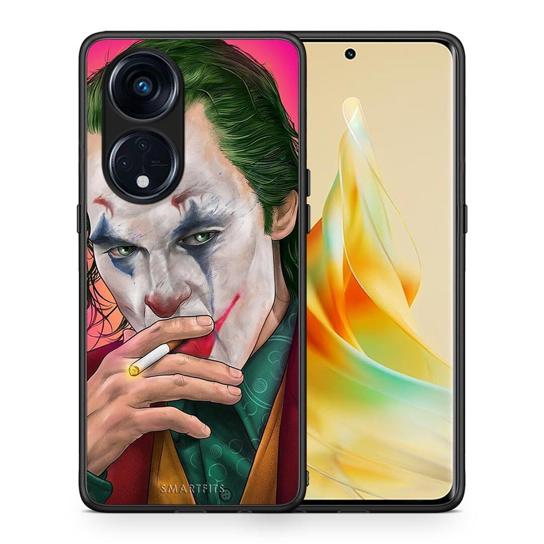 Θήκη Oppo A98 PopArt JokesOnU από τη Smartfits με σχέδιο στο πίσω μέρος και μαύρο περίβλημα | Oppo A98 PopArt JokesOnU Case with Colorful Back and Black Bezels