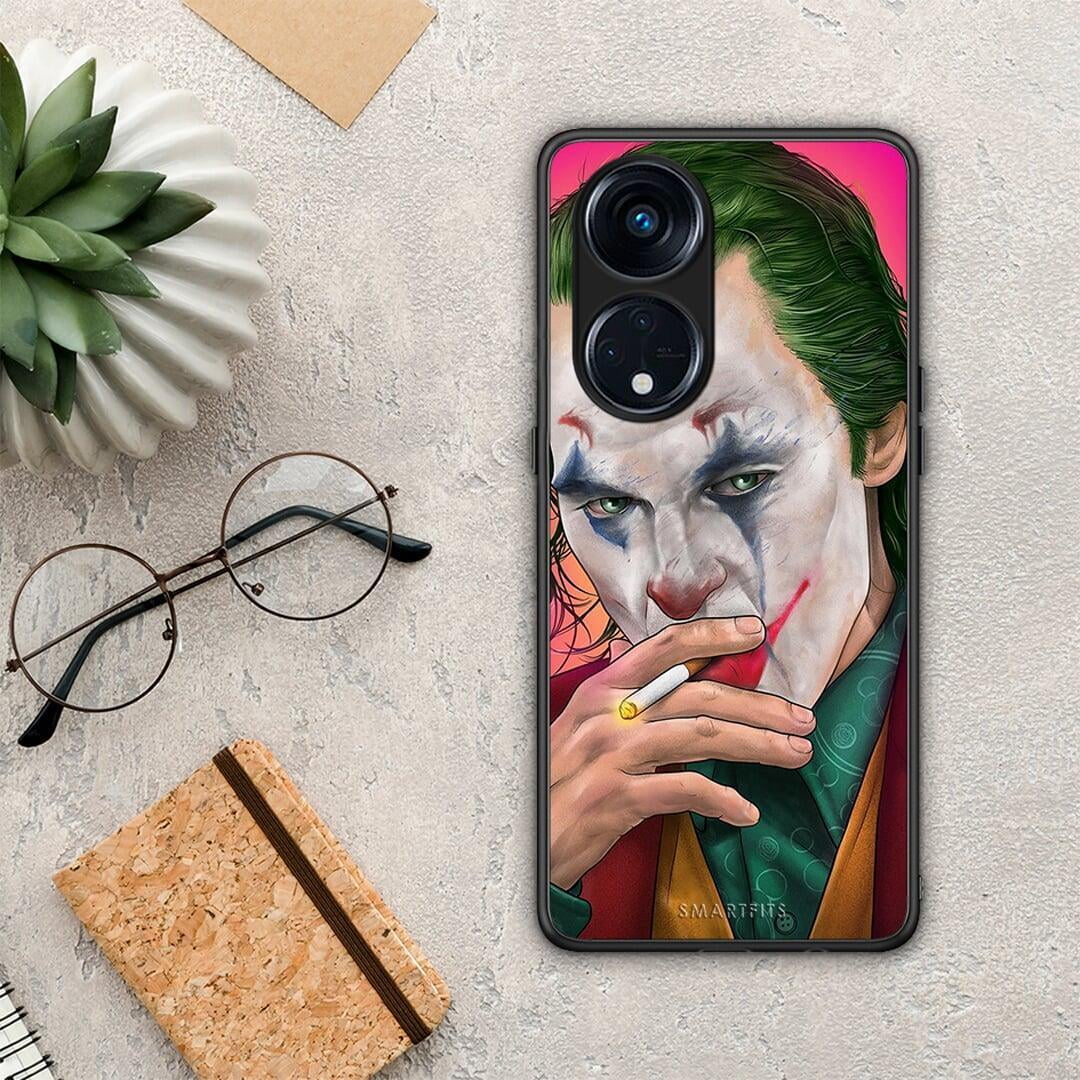 Θήκη Oppo A98 PopArt JokesOnU από τη Smartfits με σχέδιο στο πίσω μέρος και μαύρο περίβλημα | Oppo A98 PopArt JokesOnU Case with Colorful Back and Black Bezels