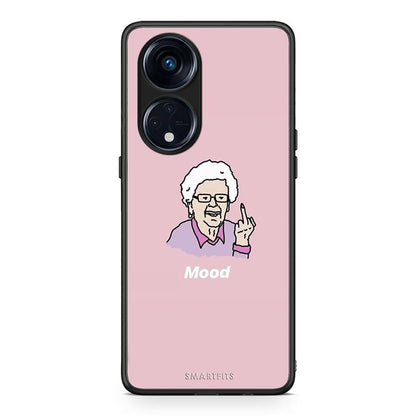 Θήκη Oppo A98 PopArt Mood από τη Smartfits με σχέδιο στο πίσω μέρος και μαύρο περίβλημα | Oppo A98 PopArt Mood Case with Colorful Back and Black Bezels