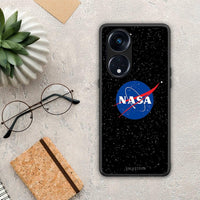 Thumbnail for Θήκη Oppo A98 PopArt NASA από τη Smartfits με σχέδιο στο πίσω μέρος και μαύρο περίβλημα | Oppo A98 PopArt NASA Case with Colorful Back and Black Bezels