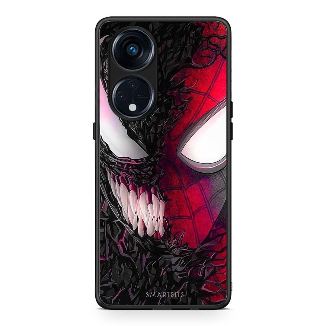 Θήκη Oppo A98 PopArt SpiderVenom από τη Smartfits με σχέδιο στο πίσω μέρος και μαύρο περίβλημα | Oppo A98 PopArt SpiderVenom Case with Colorful Back and Black Bezels