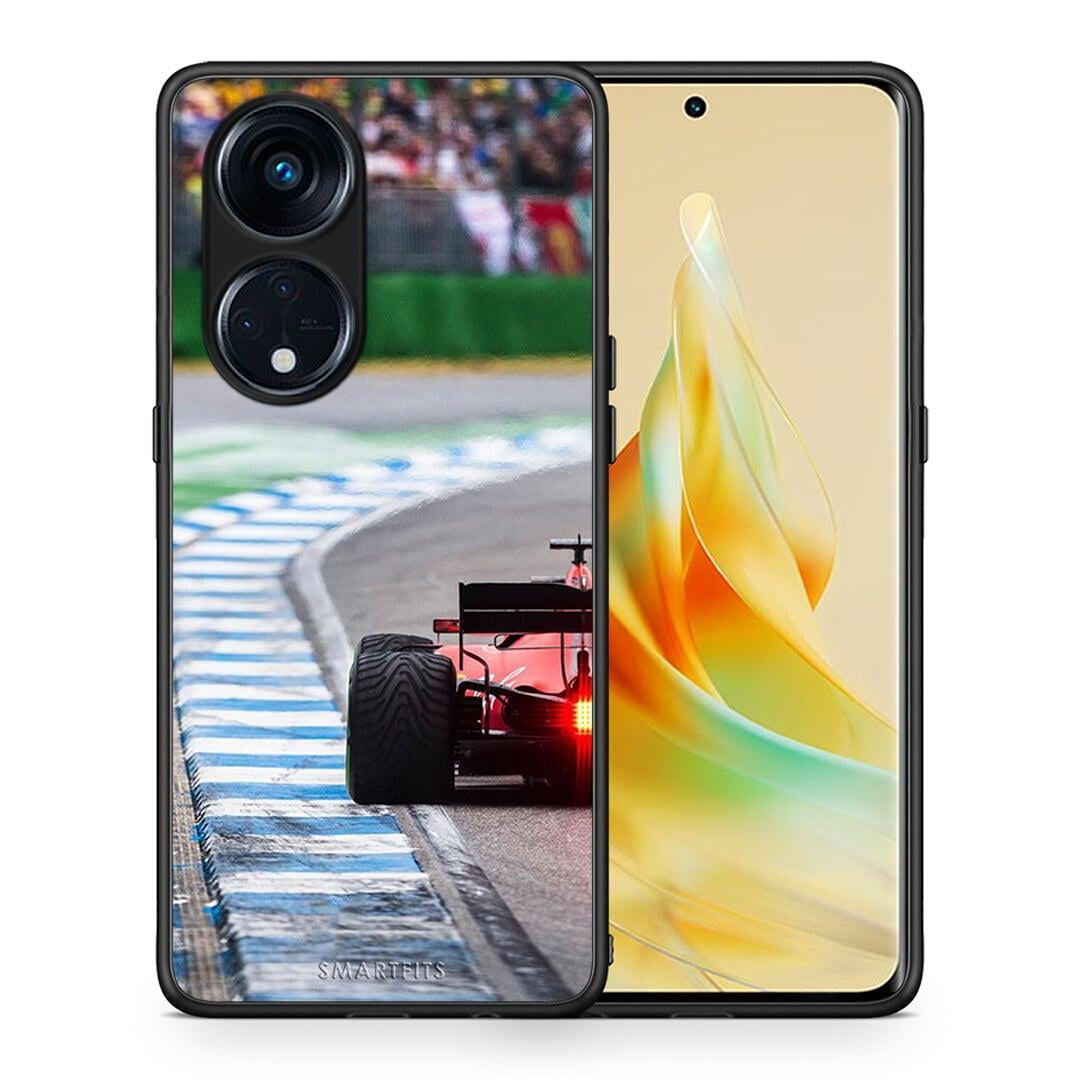 Θήκη Oppo A98 Racing Vibes από τη Smartfits με σχέδιο στο πίσω μέρος και μαύρο περίβλημα | Oppo A98 Racing Vibes Case with Colorful Back and Black Bezels