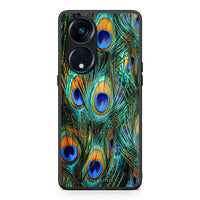 Thumbnail for Θήκη Oppo A98 Real Peacock Feathers από τη Smartfits με σχέδιο στο πίσω μέρος και μαύρο περίβλημα | Oppo A98 Real Peacock Feathers Case with Colorful Back and Black Bezels