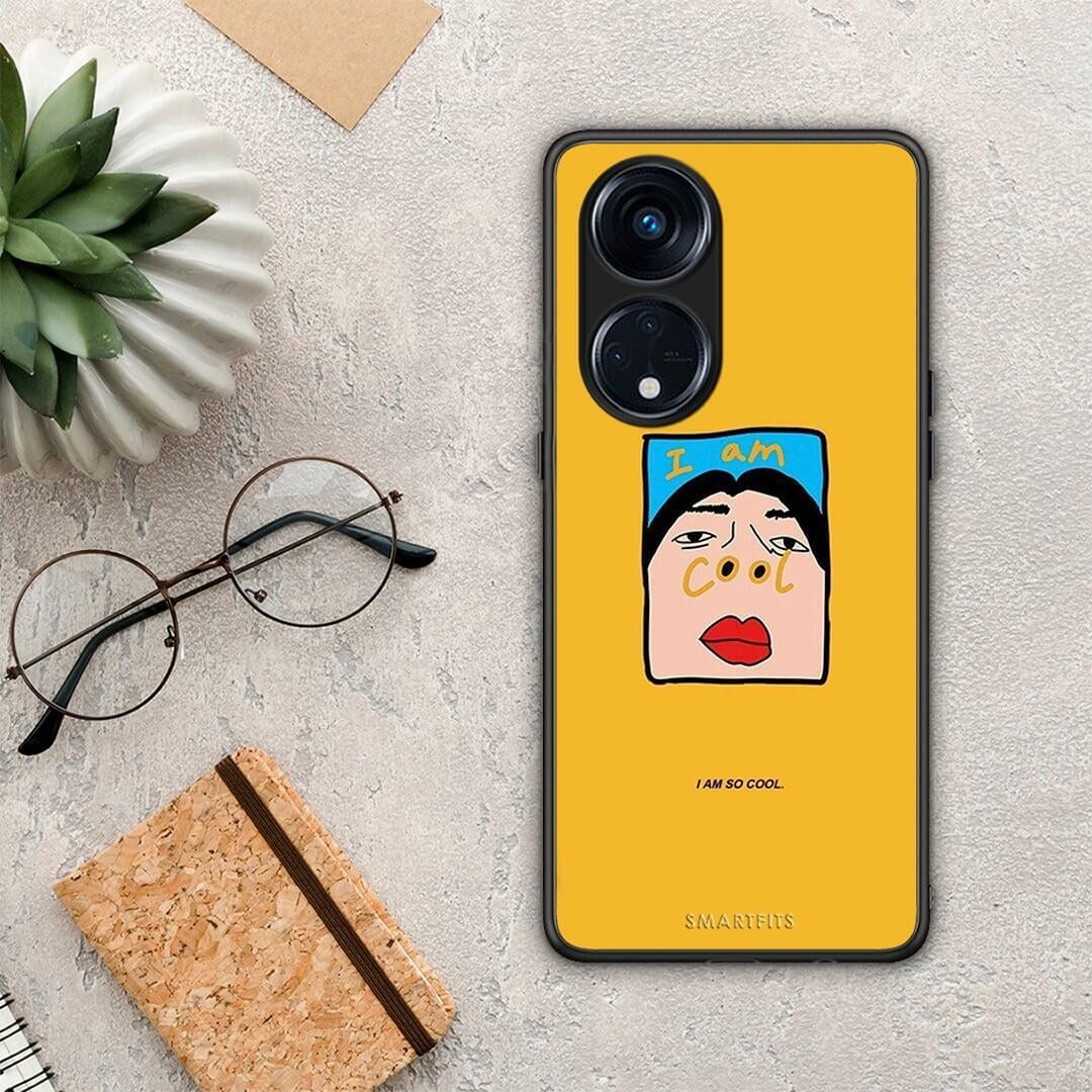Θήκη Oppo A98 So Cool από τη Smartfits με σχέδιο στο πίσω μέρος και μαύρο περίβλημα | Oppo A98 So Cool Case with Colorful Back and Black Bezels