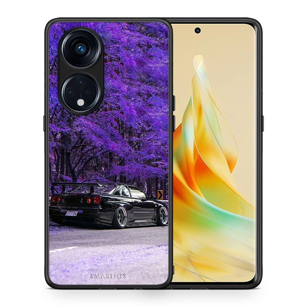 Θήκη Oppo A98 Super Car από τη Smartfits με σχέδιο στο πίσω μέρος και μαύρο περίβλημα | Oppo A98 Super Car Case with Colorful Back and Black Bezels