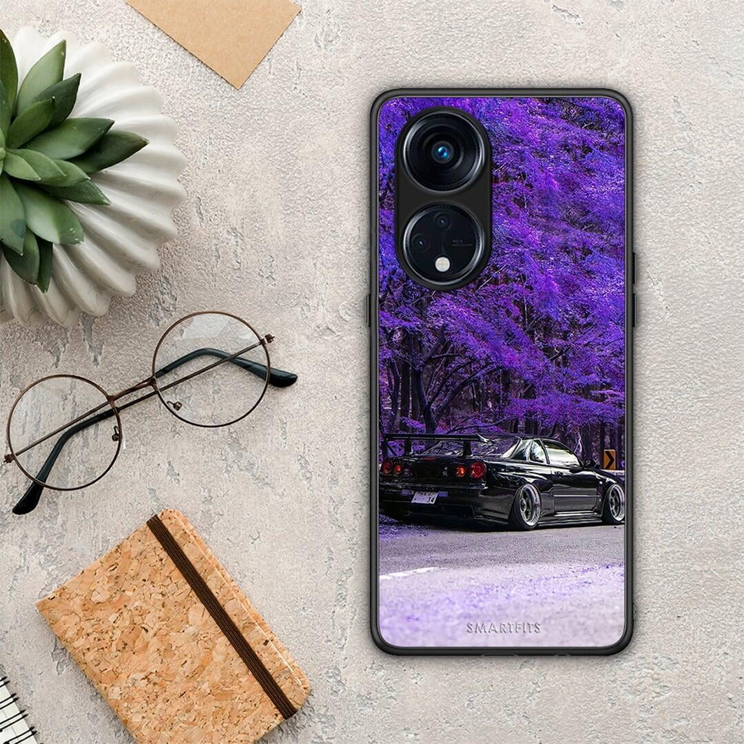 Θήκη Oppo A98 Super Car από τη Smartfits με σχέδιο στο πίσω μέρος και μαύρο περίβλημα | Oppo A98 Super Car Case with Colorful Back and Black Bezels