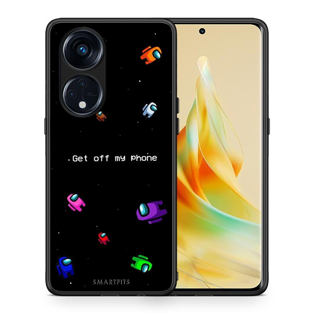 Θήκη Oppo A98 Text AFK από τη Smartfits με σχέδιο στο πίσω μέρος και μαύρο περίβλημα | Oppo A98 Text AFK Case with Colorful Back and Black Bezels
