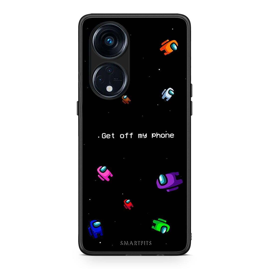 Θήκη Oppo A98 Text AFK από τη Smartfits με σχέδιο στο πίσω μέρος και μαύρο περίβλημα | Oppo A98 Text AFK Case with Colorful Back and Black Bezels