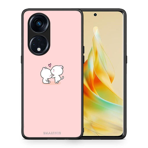 Θήκη Oppo A98 Valentine Love από τη Smartfits με σχέδιο στο πίσω μέρος και μαύρο περίβλημα | Oppo A98 Valentine Love Case with Colorful Back and Black Bezels