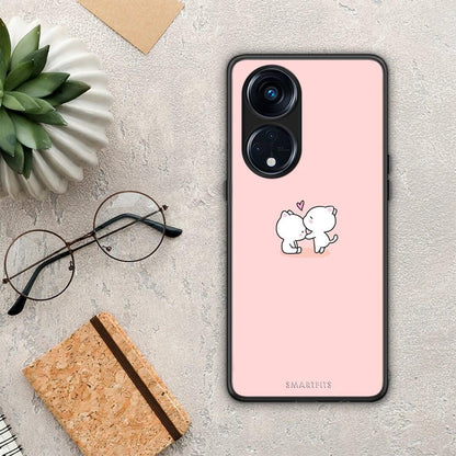 Θήκη Oppo A98 Valentine Love από τη Smartfits με σχέδιο στο πίσω μέρος και μαύρο περίβλημα | Oppo A98 Valentine Love Case with Colorful Back and Black Bezels