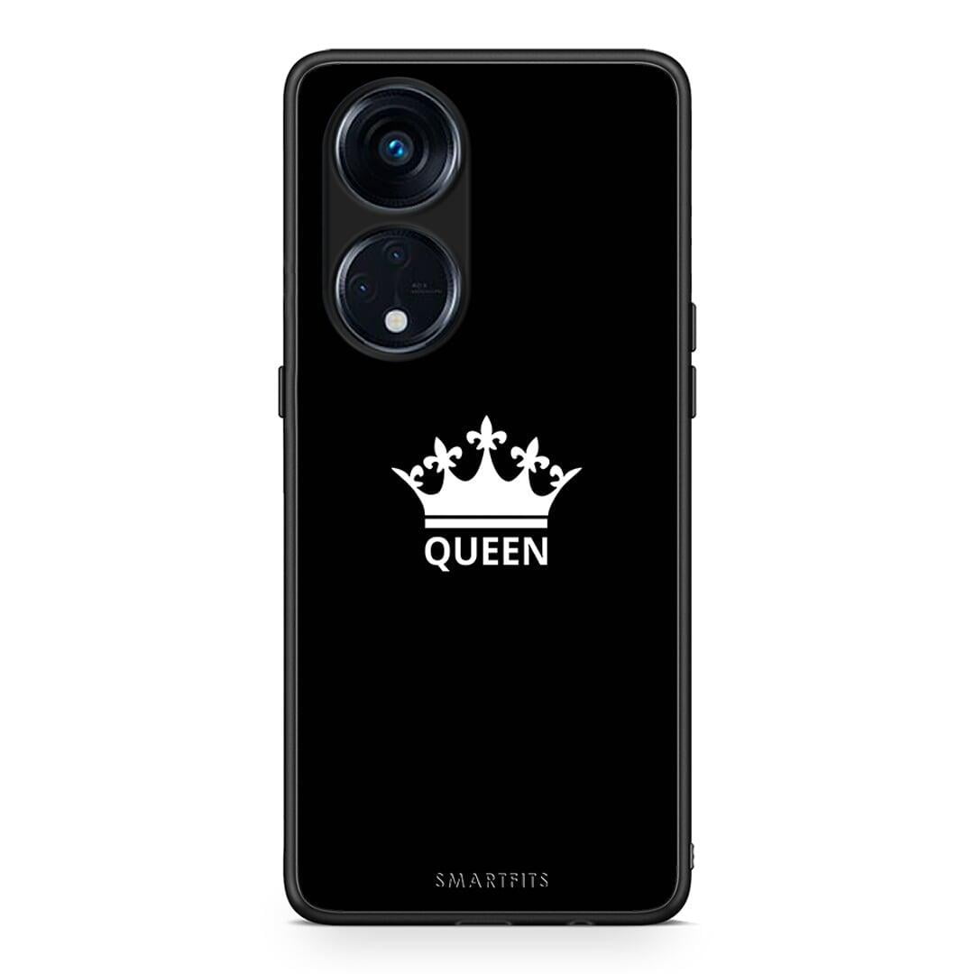 Θήκη Oppo A98 Valentine Queen από τη Smartfits με σχέδιο στο πίσω μέρος και μαύρο περίβλημα | Oppo A98 Valentine Queen Case with Colorful Back and Black Bezels