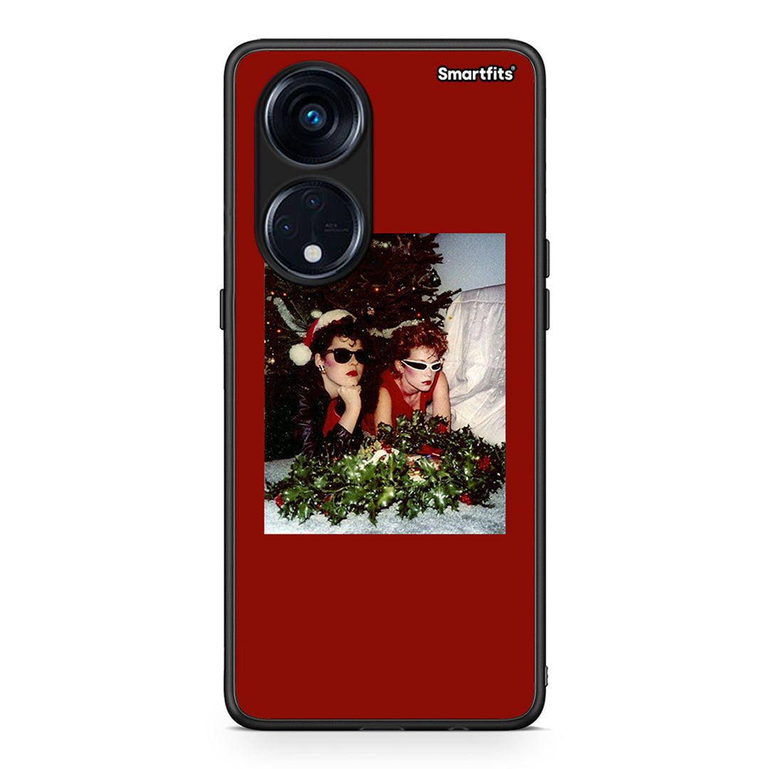 Θήκη Oppo A98 Waiting For Xmas από τη Smartfits με σχέδιο στο πίσω μέρος και μαύρο περίβλημα | Oppo A98 Waiting For Xmas Case with Colorful Back and Black Bezels