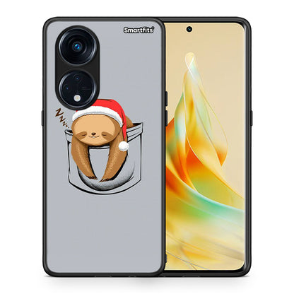 Θήκη Oppo A98 Xmas Zzzz από τη Smartfits με σχέδιο στο πίσω μέρος και μαύρο περίβλημα | Oppo A98 Xmas Zzzz Case with Colorful Back and Black Bezels