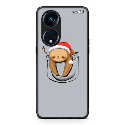 Θήκη Oppo A98 Xmas Zzzz από τη Smartfits με σχέδιο στο πίσω μέρος και μαύρο περίβλημα | Oppo A98 Xmas Zzzz Case with Colorful Back and Black Bezels