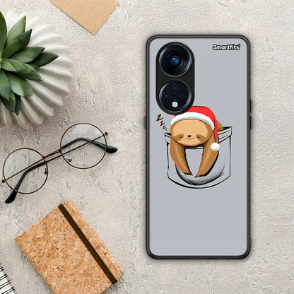 Θήκη Oppo A98 Xmas Zzzz από τη Smartfits με σχέδιο στο πίσω μέρος και μαύρο περίβλημα | Oppo A98 Xmas Zzzz Case with Colorful Back and Black Bezels