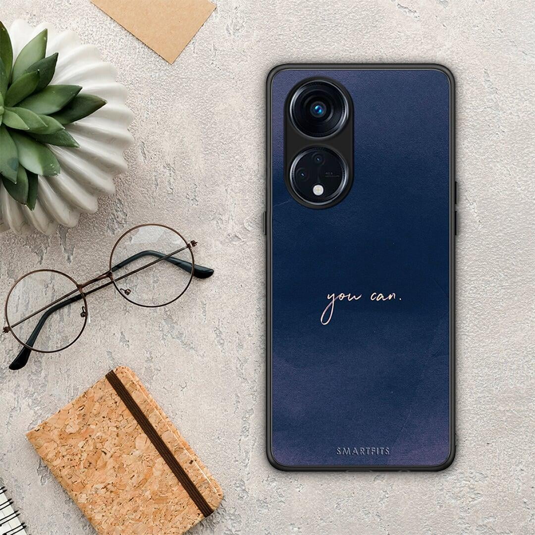 Θήκη Oppo A98 You Can από τη Smartfits με σχέδιο στο πίσω μέρος και μαύρο περίβλημα | Oppo A98 You Can Case with Colorful Back and Black Bezels