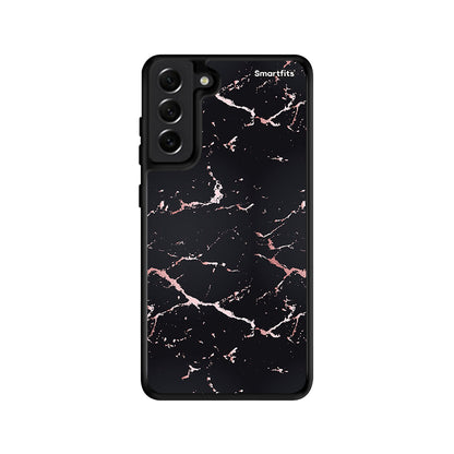 Marble Black Rosegold - Samsung Galaxy S21 FE θήκη