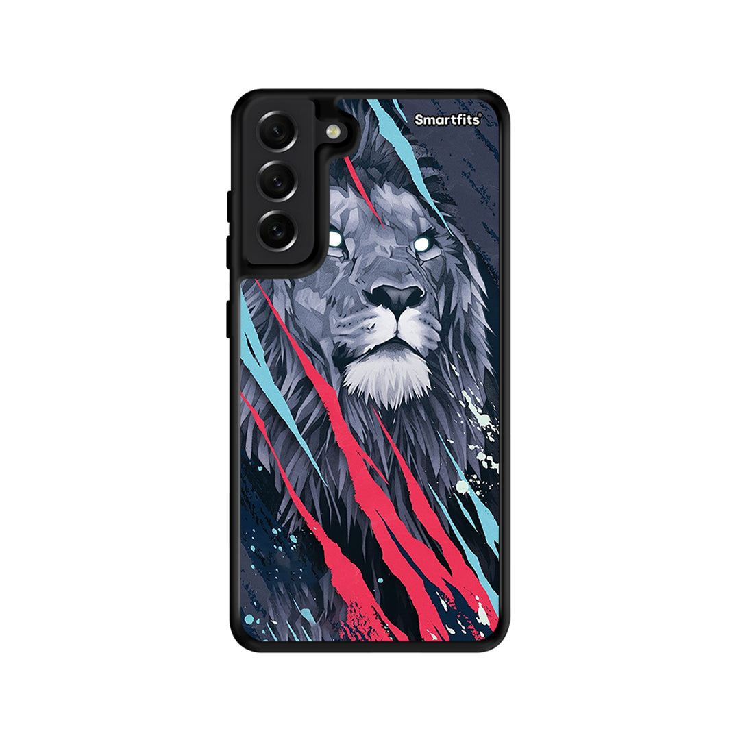 PopArt Lion Designer - Samsung Galaxy S21 FE θήκη