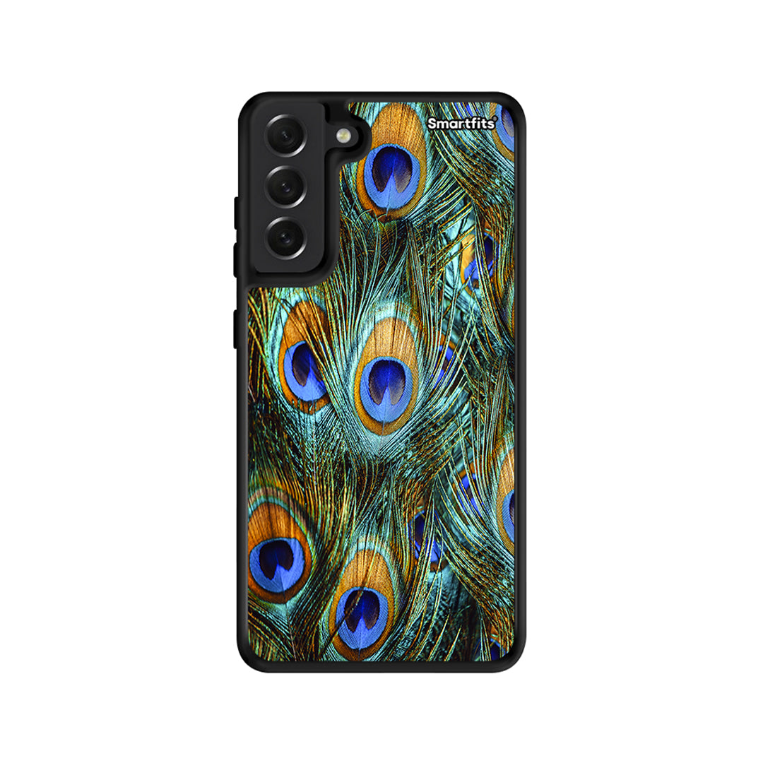 Real Peacock Feathers - Samsung Galaxy S21 FE θήκη