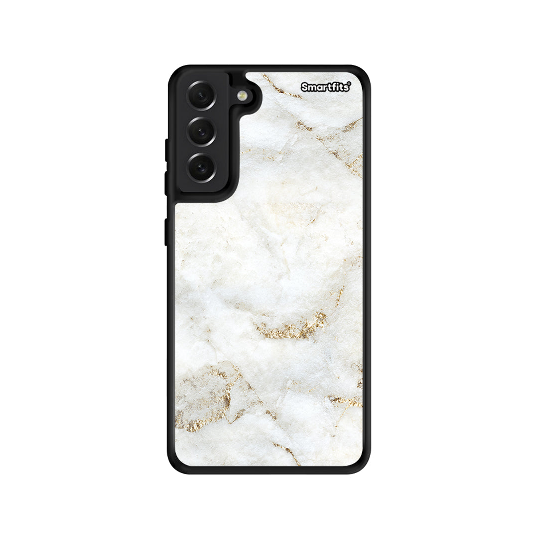 White Gold Marble - Samsung Galaxy S21 FE θήκη