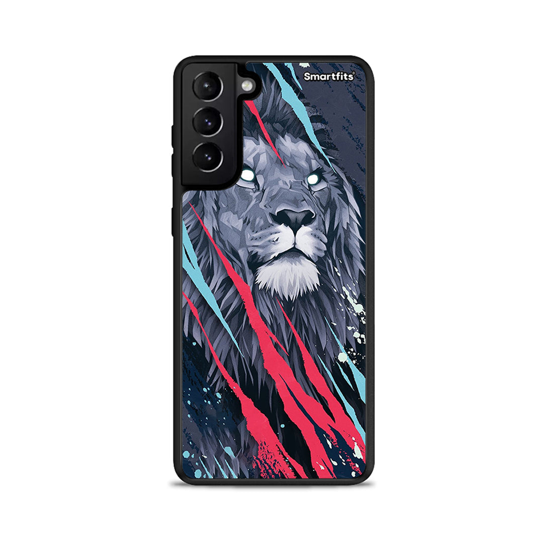 PopArt Lion Designer - Samsung Galaxy S21+ θήκη