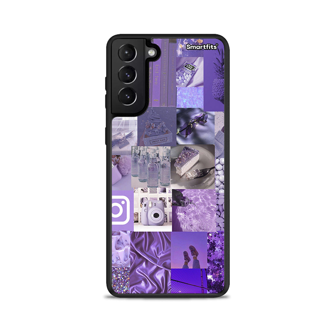Purple Aesthetic Collage - Samsung Galaxy S21+ θήκη