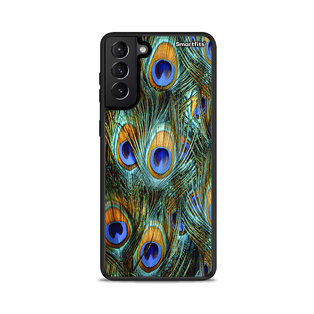 Real Peacock Feathers - Samsung Galaxy S21+ θήκη