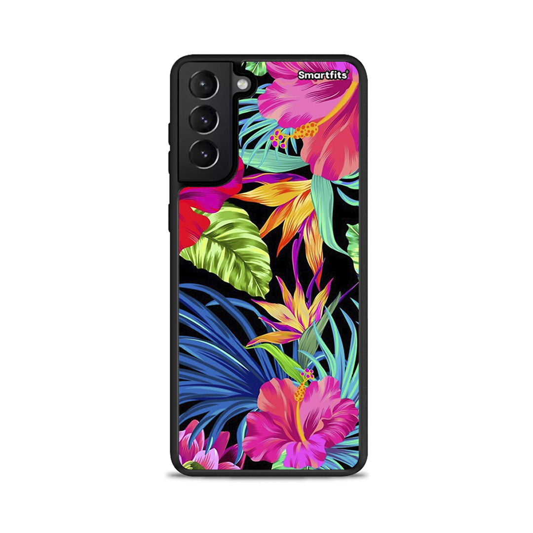 Tropical Flowers - Samsung Galaxy S21+ θήκη