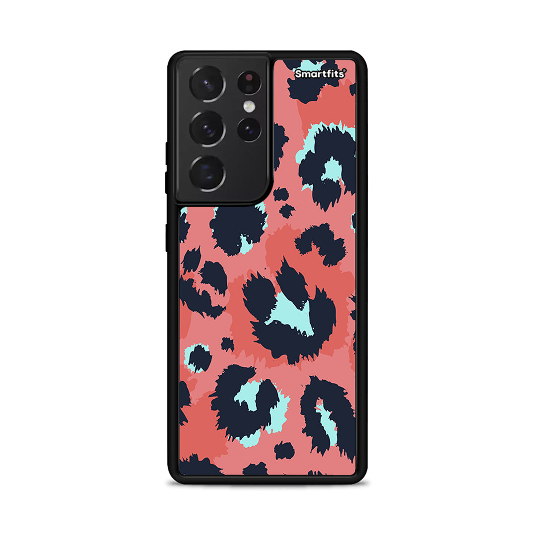 Animal Pink Leopard - Samsung Galaxy S21 Ultra θήκη