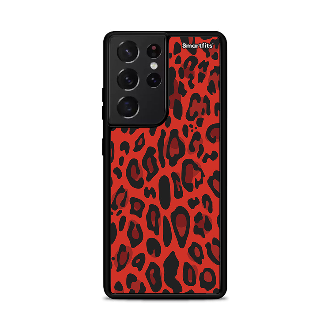 Animal Red Leopard - Samsung Galaxy S21 Ultra θήκη