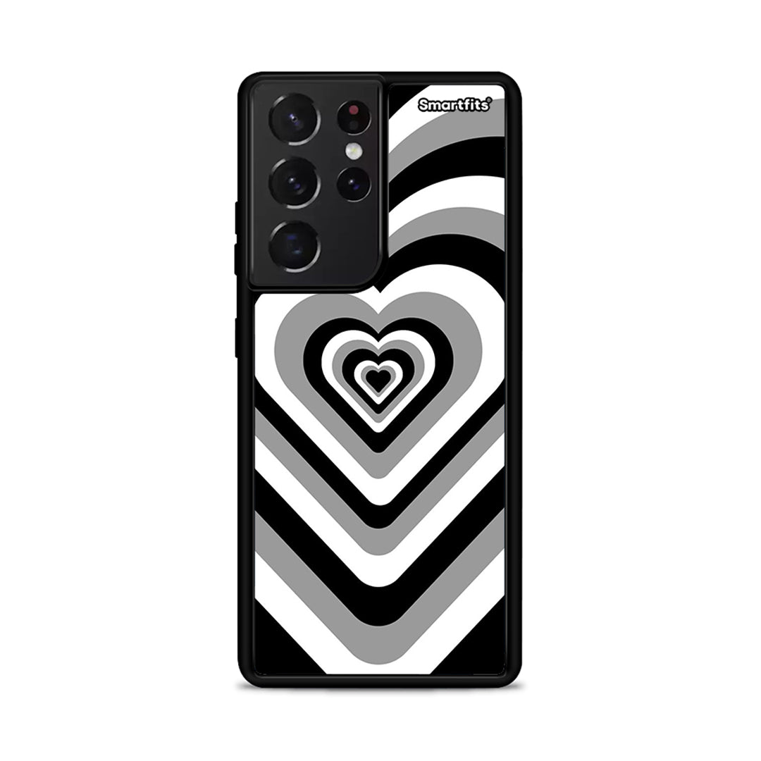 Black Hearts - Samsung Galaxy S21 Ultra θήκη